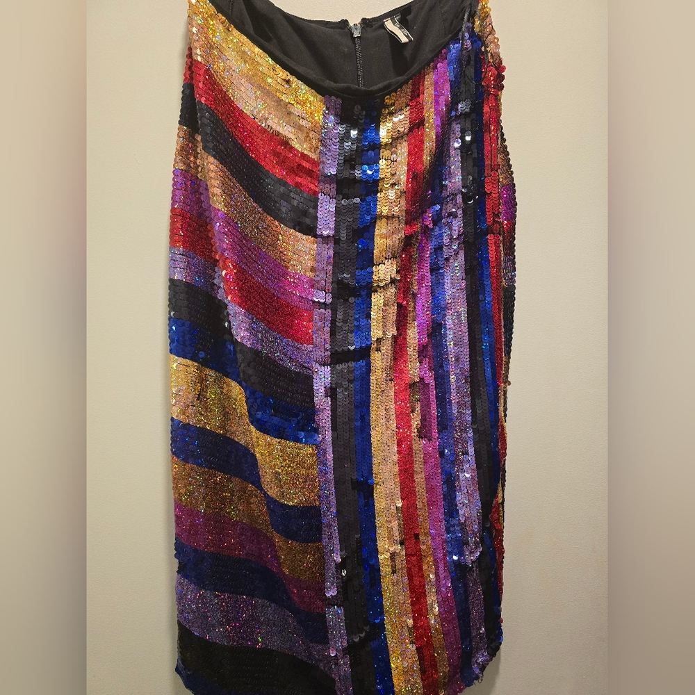 Topshop Multi Sequins Skirt